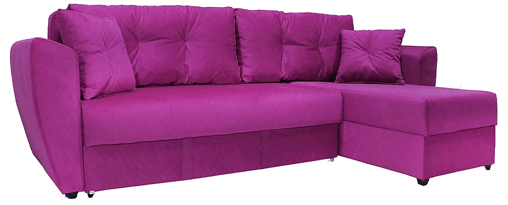 Угловой диван с независимым пружинным блоком Амстердам Фиолет СПБ