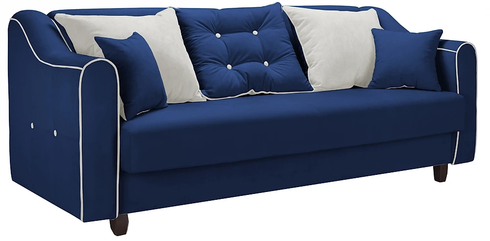 Синий прямой диван Муссон 2 Дизайн 4