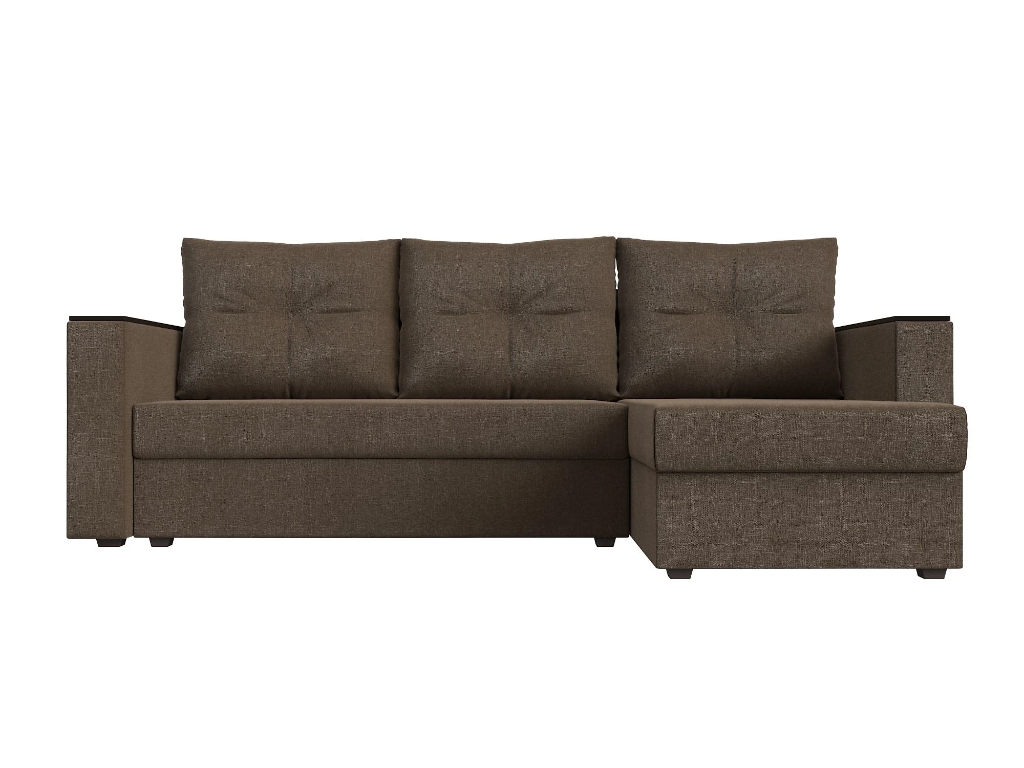 Односпальный угловой диван Атланта Лайт Кантри без стола Дизайн 2