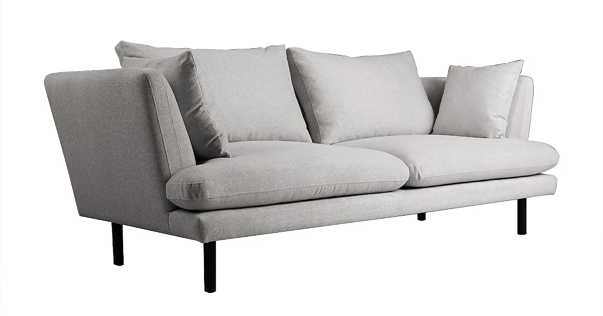 Прямой диван серого цвета Djun-A 0406,2,1