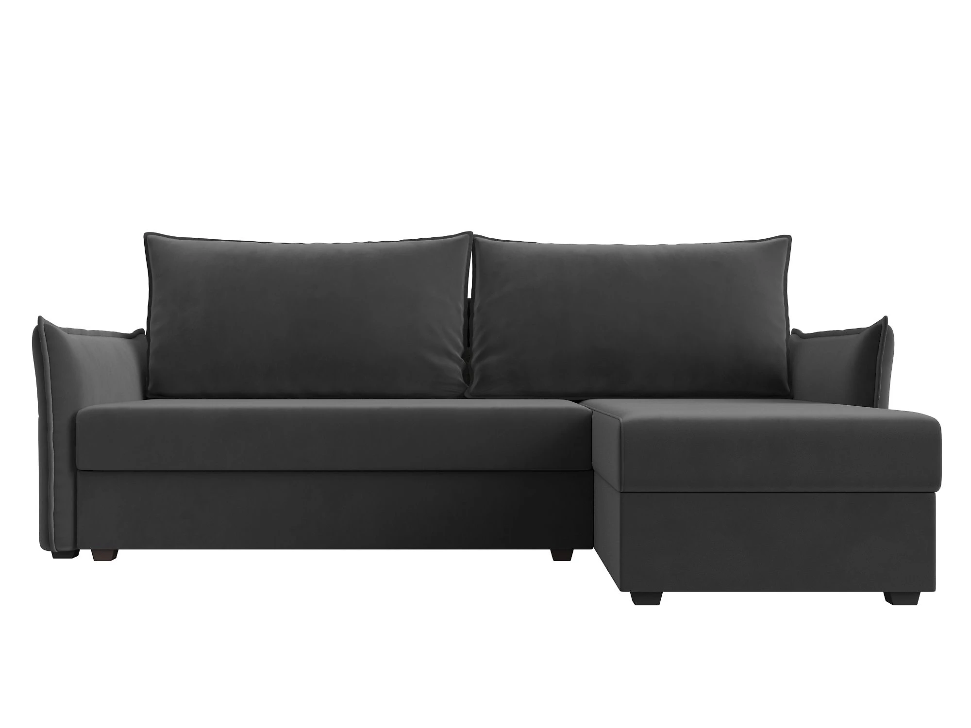 Угловой диван с ящиком для белья Лига-004 Плюш Дизайн 6