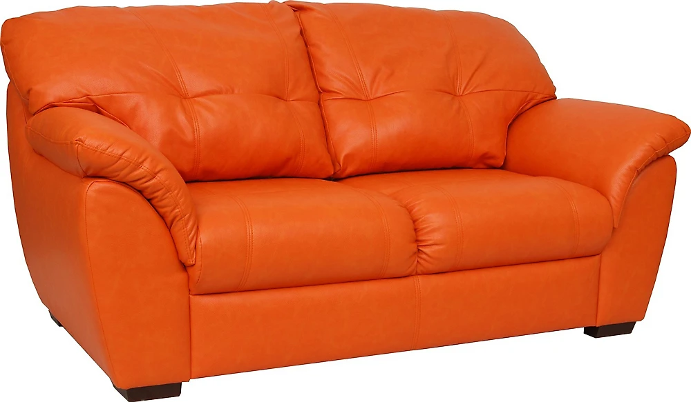 Однотонный диван Честер-2 (Орион-2) Оранж двухместный