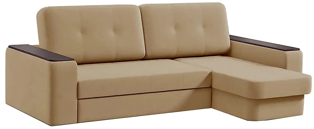 Угловой диван с ящиком для белья Арго Какао
