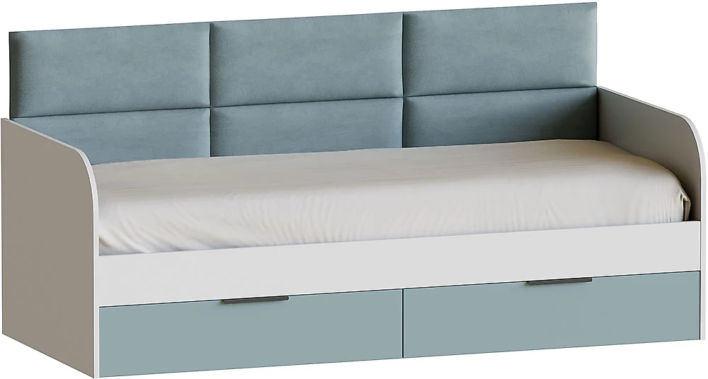 Односпальная кровать с мягким изголовьем Джерси ДИ-90