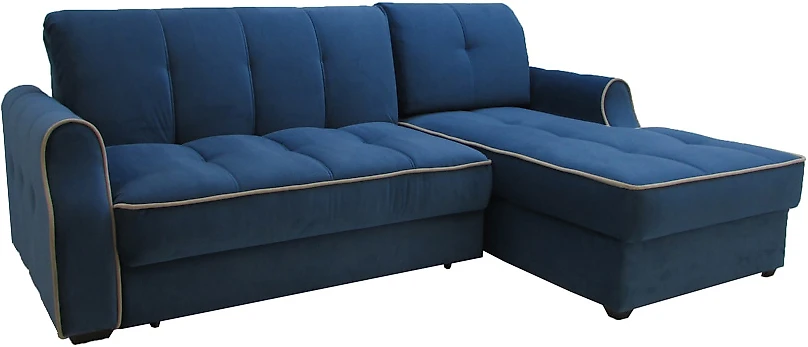 Синий угловой диван Виа-10 (Тулуза) Деним