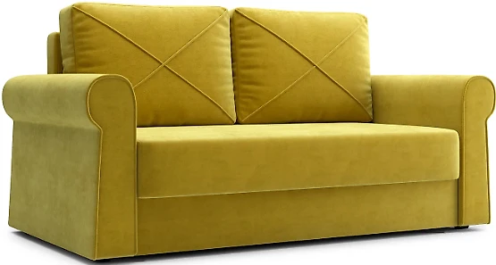 Жёлтый прямой диван Лира Дизайн 3