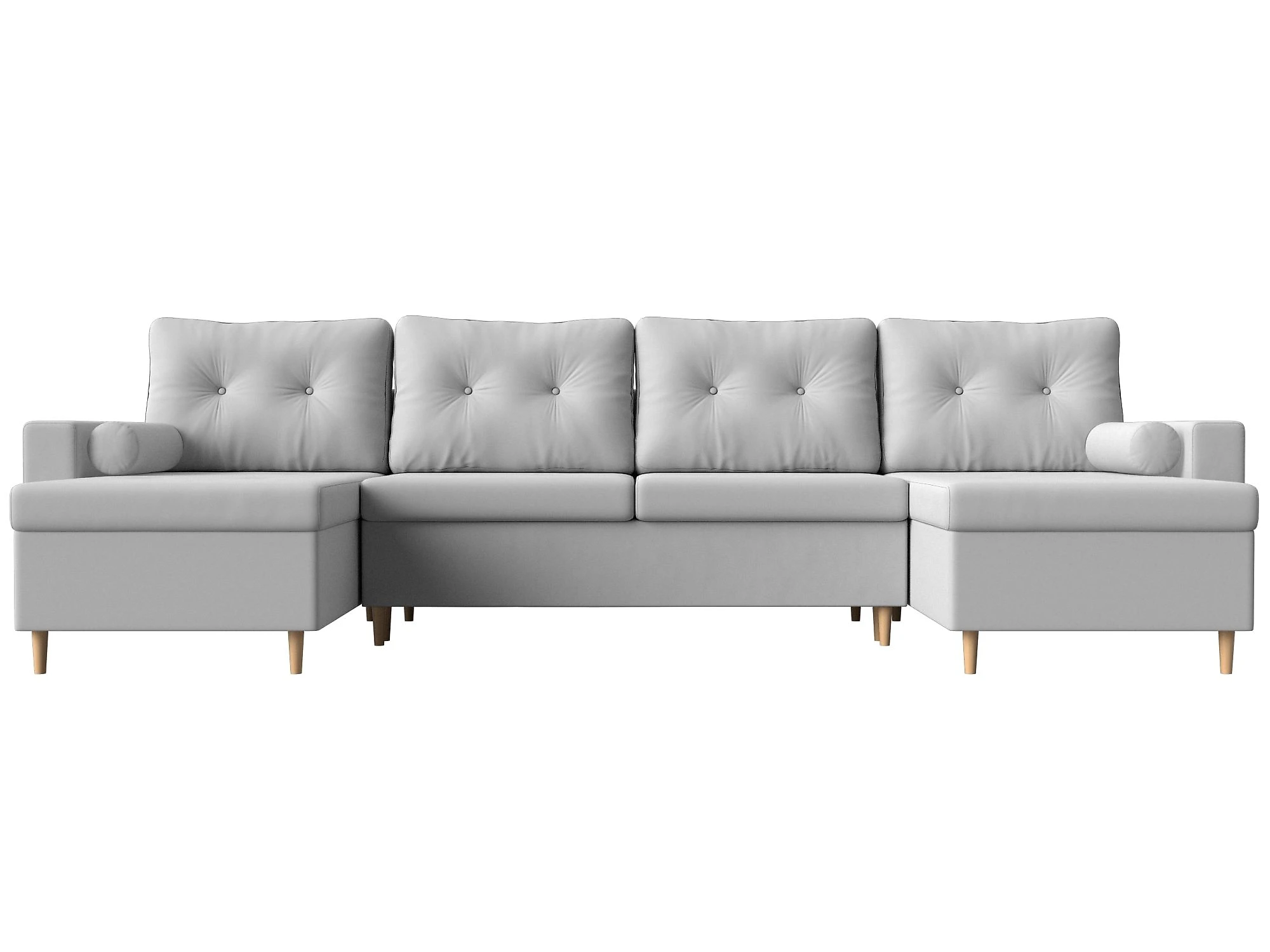 Белая диван еврокнижка  Белфаст-П Дизайн 7