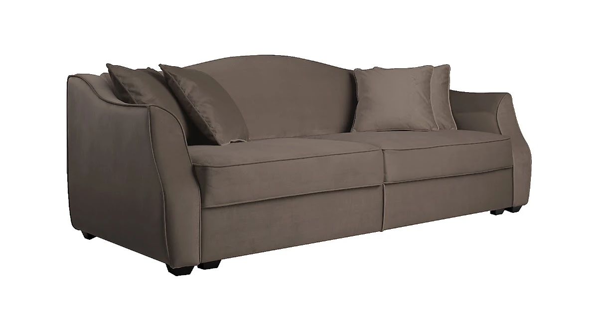 Прямой диван серого цвета Hermes Dream 125,3