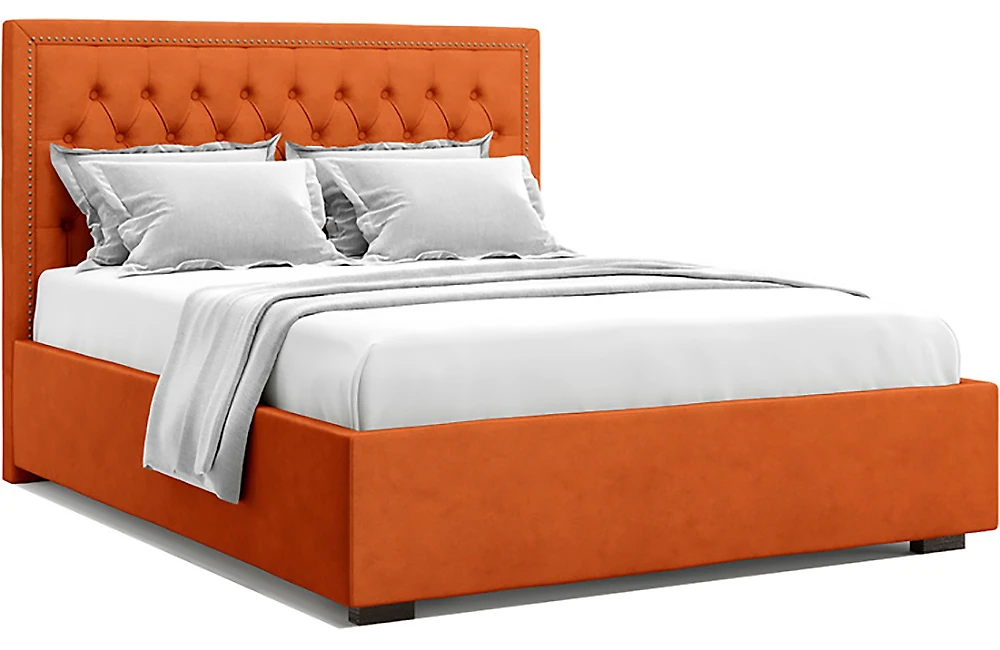 Кровать с мягкой спинкой Орто Оранж