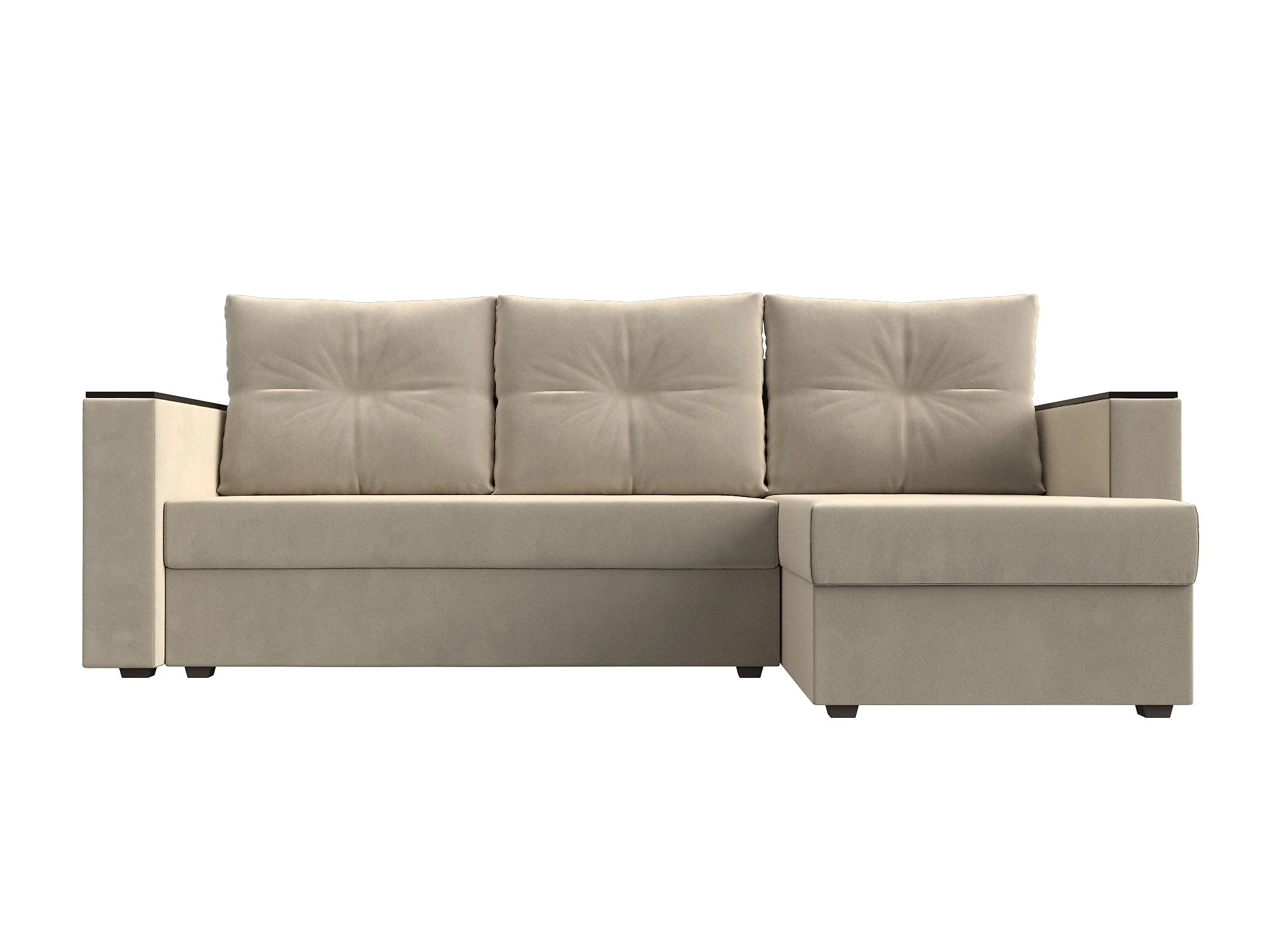 Угловой диван с правым углом Атланта Лайт без стола Дизайн 1