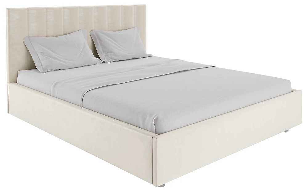 Кровать без подъемного механизма Лероса Плюш Дизайн 1