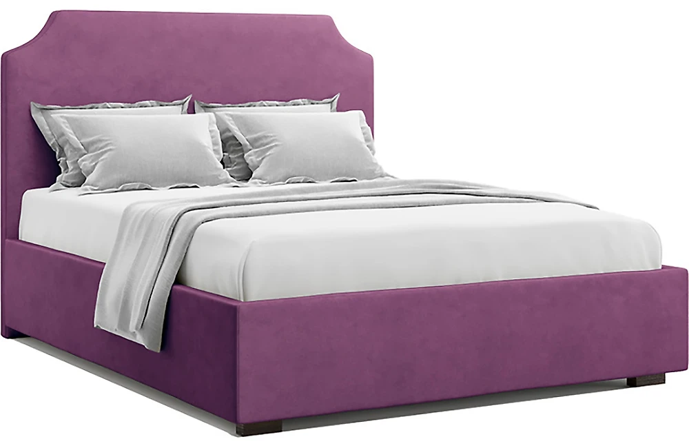Современная двуспальная кровать Изео Фиолет