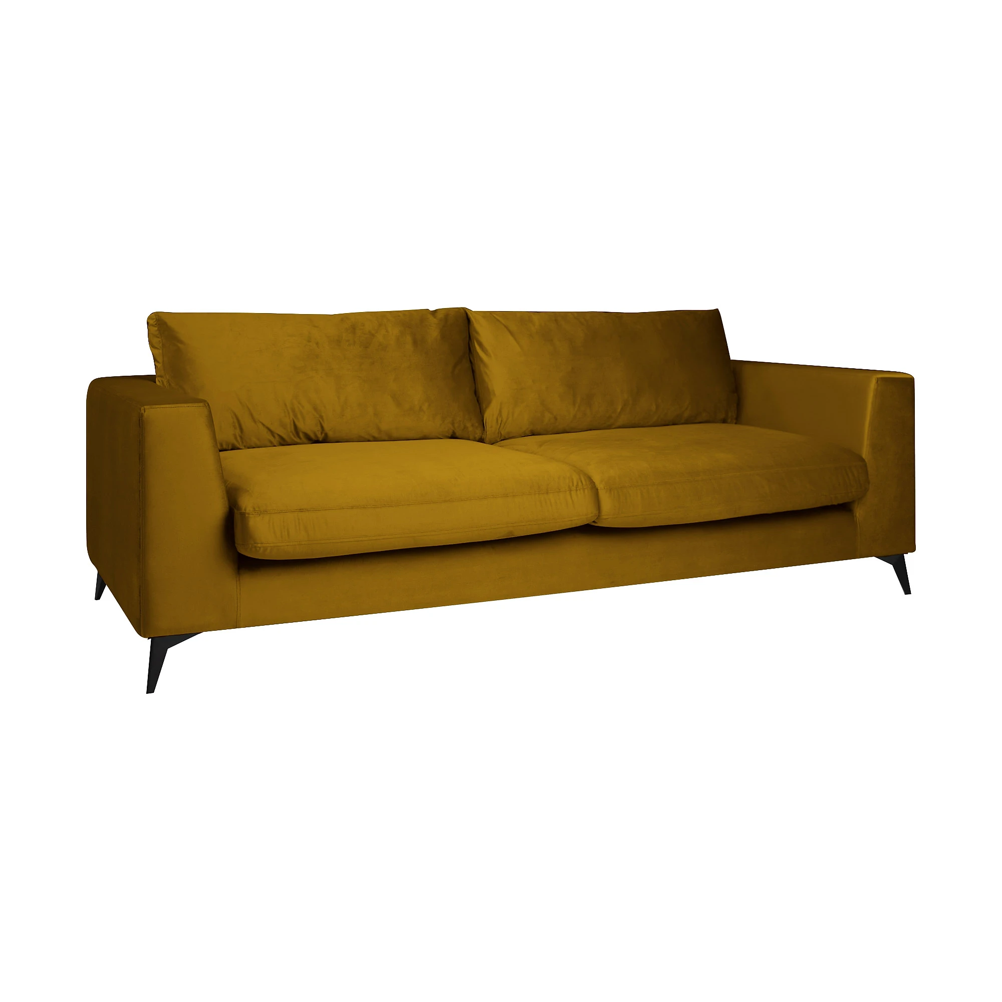 Жёлтый прямой диван Lennox Twin-B 0338,4,2