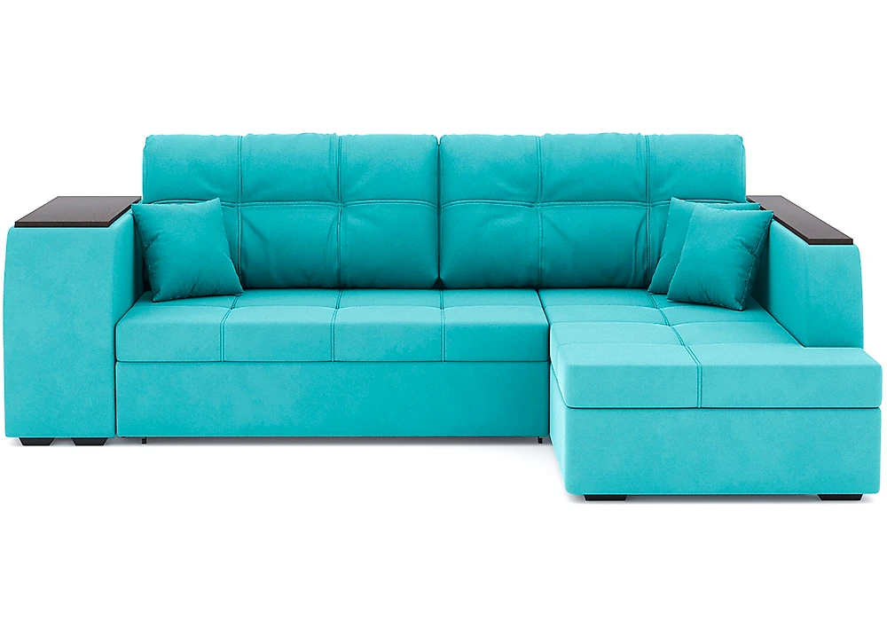 Угловой диван с ящиком для белья Брюссель Плюш Дизайн 1