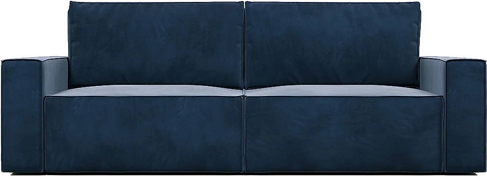 Синий прямой диван Корсо-1 Дизайн-4
