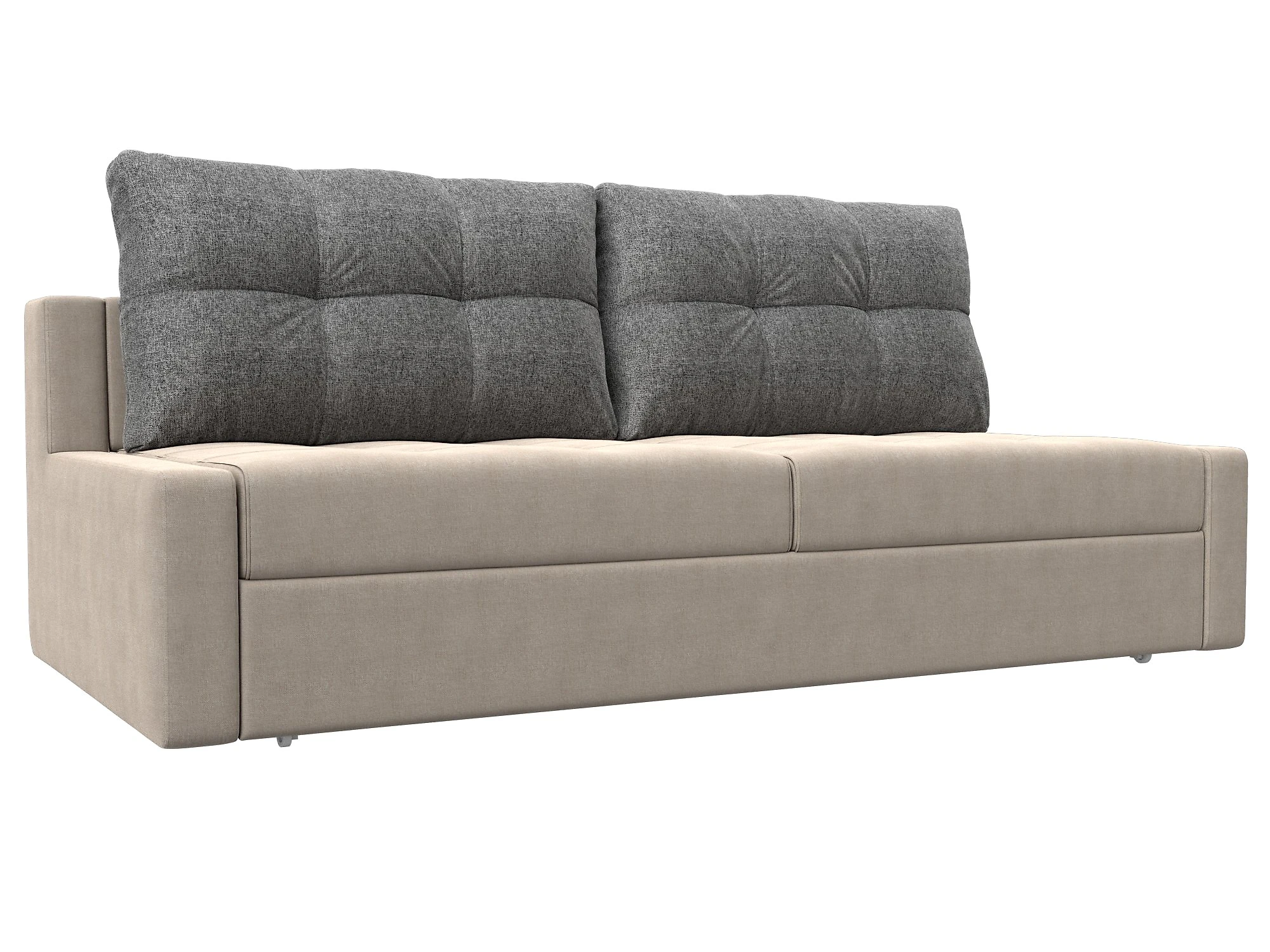 Прямой диван серого цвета Мартин Кантри Дизайн 2