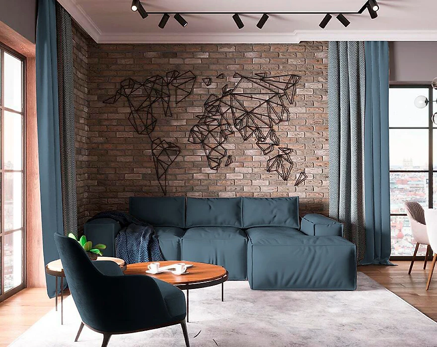 Элитный угловой диван Loft Lux Дизайн 2