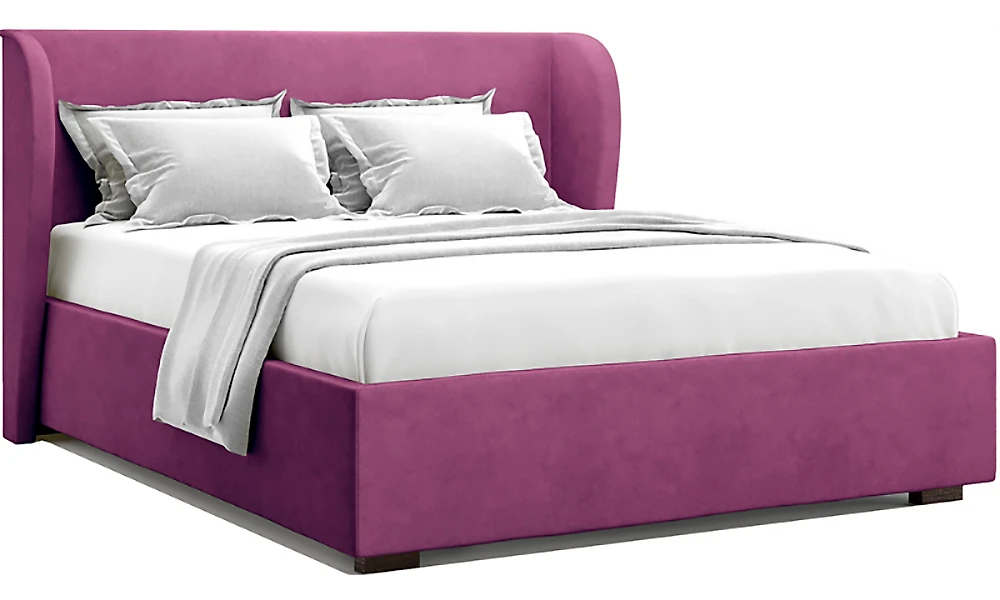 Кровать с подъемным механизмом 140х200 см Тэнно Фиолет