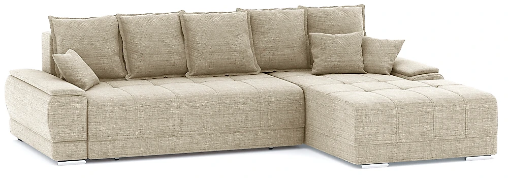 Угловой диван с независимым пружинным блоком Nordviks (Модерн) Кантри Кантри Беж