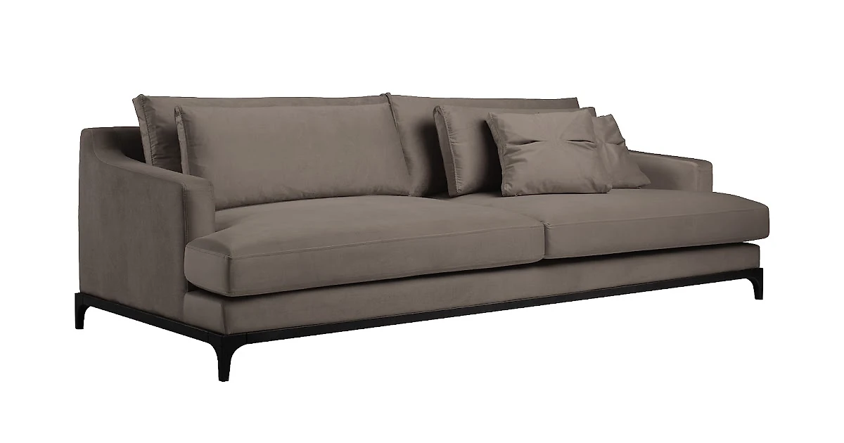Прямой диван серого цвета Jet 2 133,3