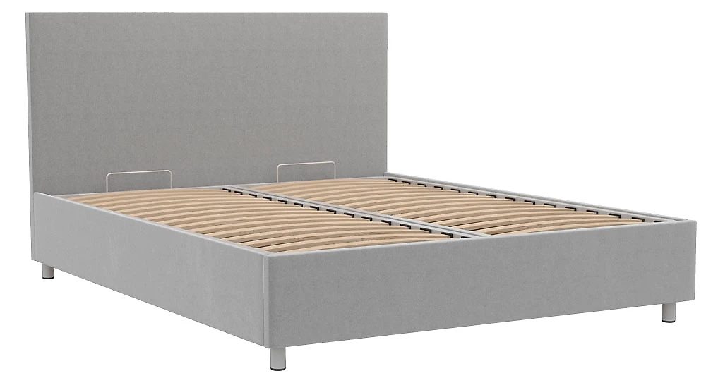 Кровать в современном стиле Белла 160х200 с бельевым ящиком Плюш Грей