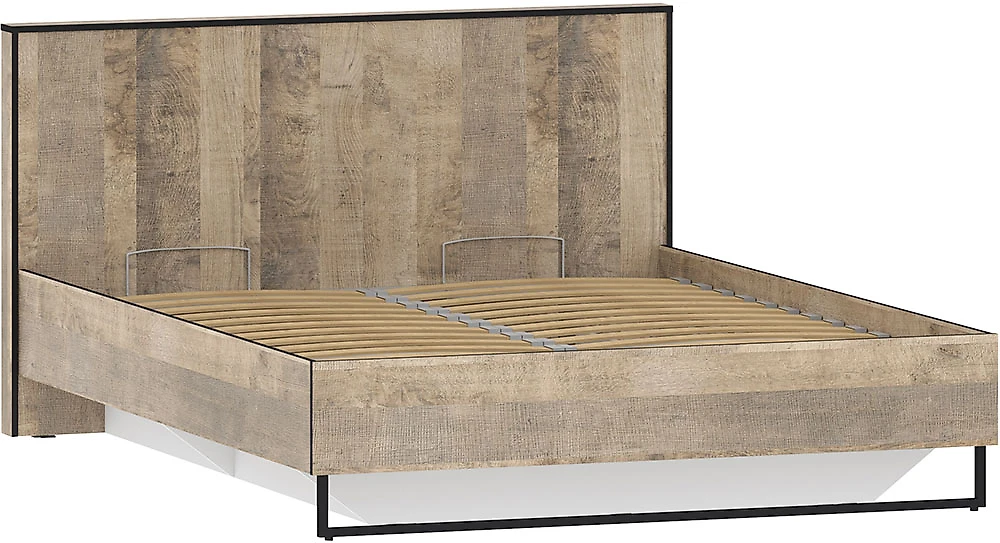 Кровать в современном стиле Фолк НМ 011.55 Гранж Песочный