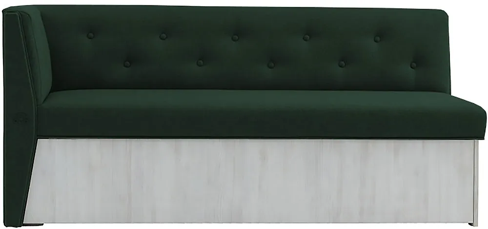 угловой диван для кухни Верона с углом Зеленый