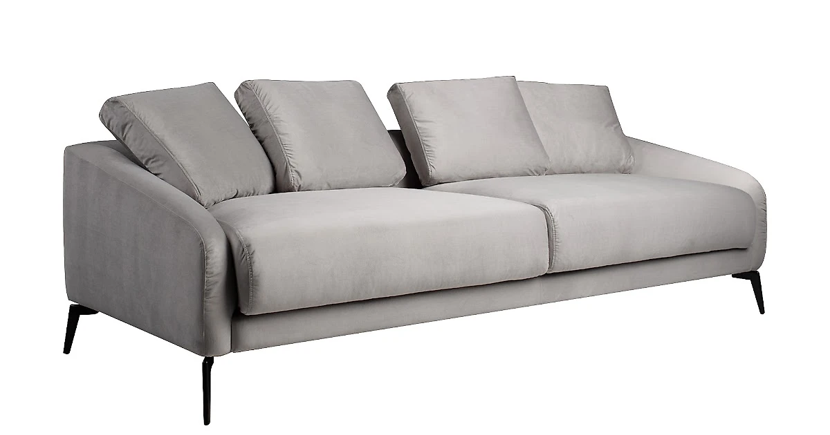 Прямой диван серого цвета Gato 2 130,2