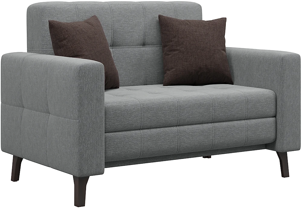 Прямой диван серого цвета Этро-3 Люкс Кантри Меланж-2