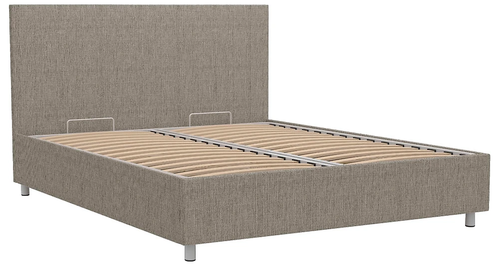 Кровать в современном стиле Белла 160х200 с бельевым ящиком Кантри Браун