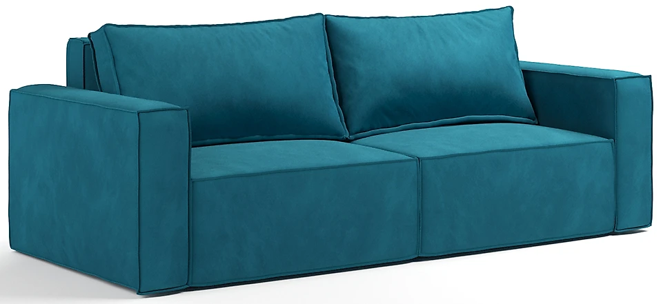 Синий прямой диван Олимп (Лофт) Дизайн 5