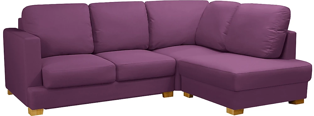Угловой диван с правым углом Плимут Мини Фиолет
