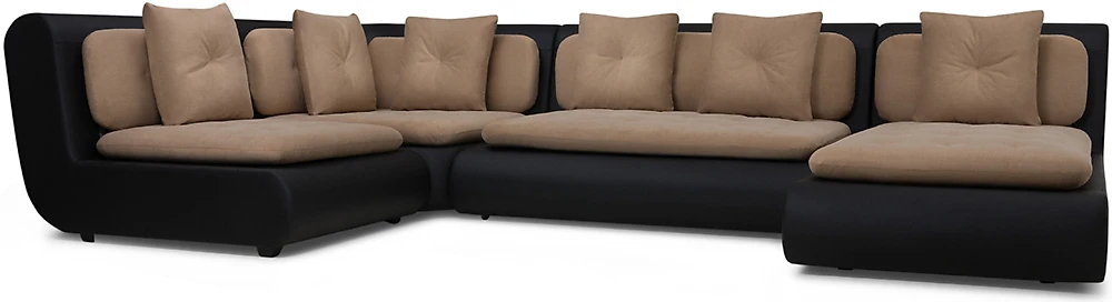 Угловой диван с креслом Кормак-3 Плюш Латте