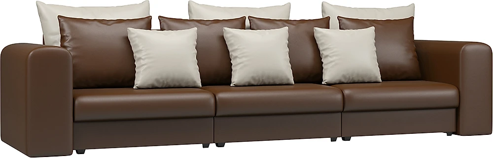 диван из натуральной кожи Манхеттен-2 Брауни