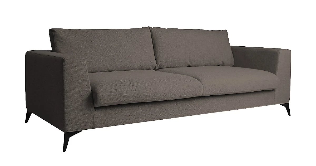 Прямой диван серого цвета Lennox Twin 338,3